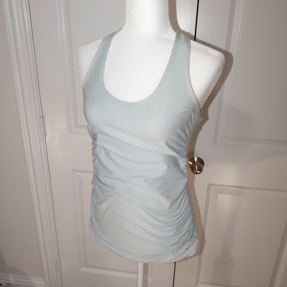 Old Navy racer back tank with rushing on each side